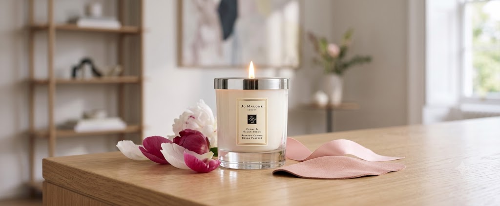 Jo Malone London Peony & Blush Suede Candle Review – A Luxurious British Scent for Every Home